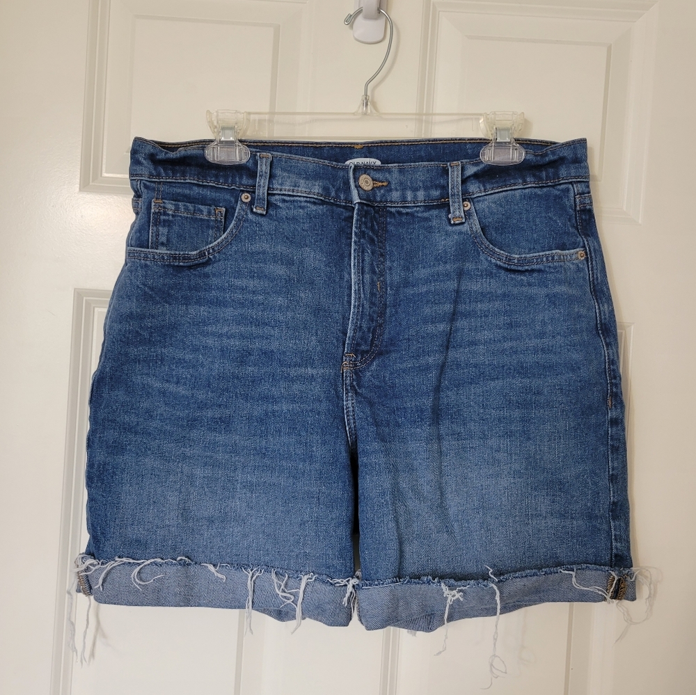 Distressed Denim Shorts